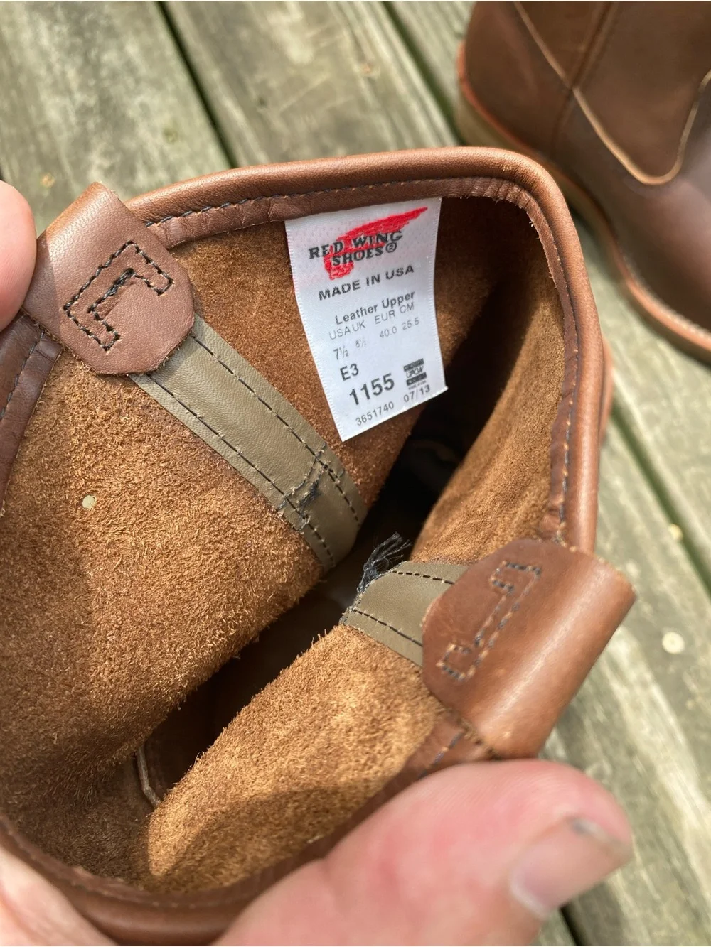 Red Wing Pecos Brown Leather soft toe pull on Boots